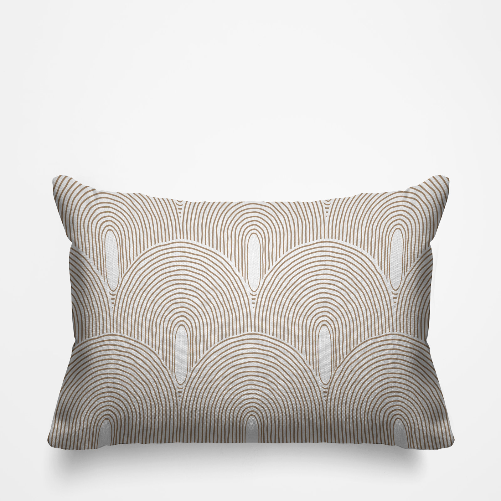 Limpo Starburst Indoor/Outdoor Throw Pillow, Beige, Rectangular, 18"H x 25"W