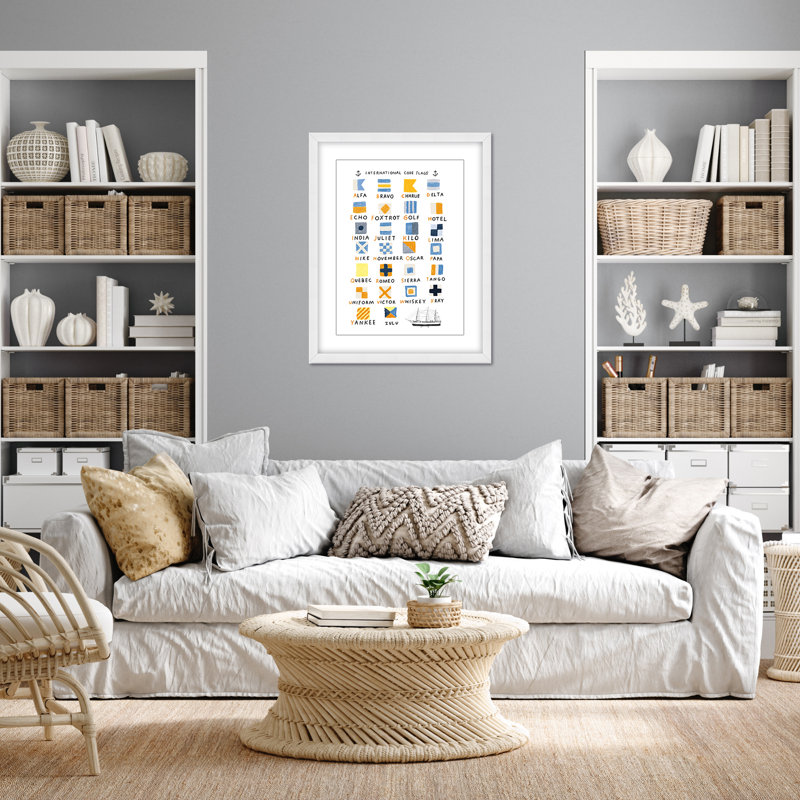 Coastal Retreat Nautical Flags, 20" H x 16" W