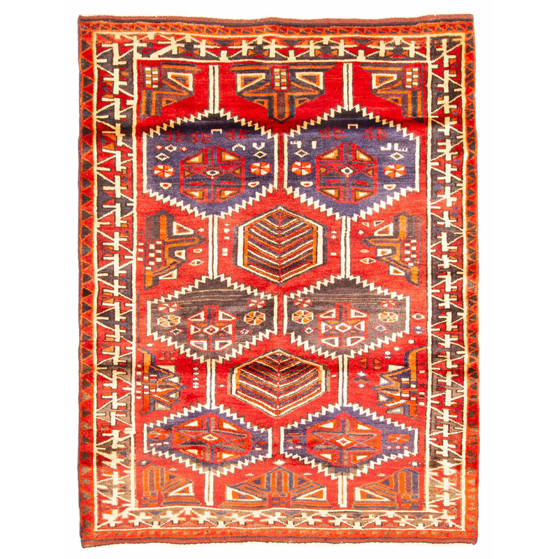 Tapis rouge Melis Vintage 5 pi 1 po x 6 pi 7 po