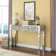 Yolanta 47.24" Glass Console Table With Crystal Frame