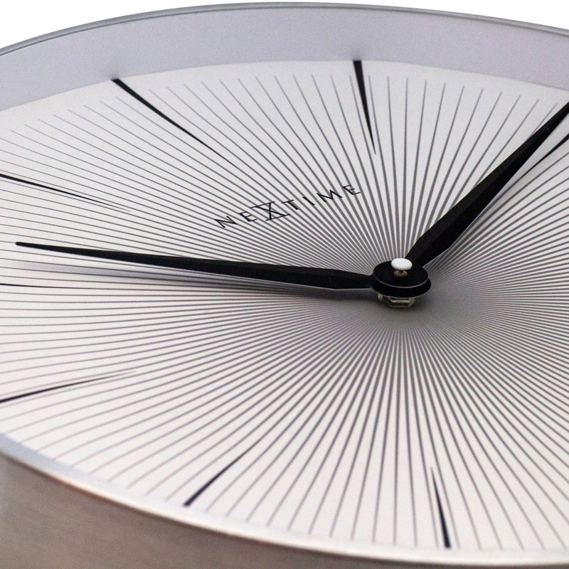 Metal Wall Clock, White