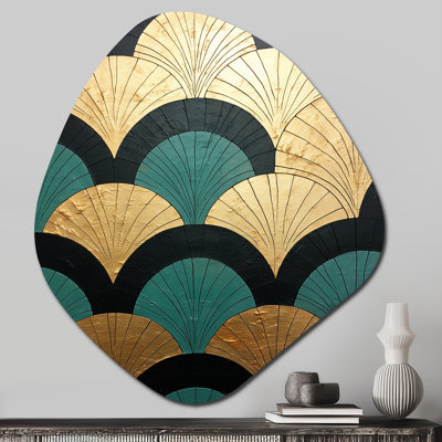 «Derby - Abstract Shapes Unique Shape Large», reproduction d'art asymétrique moderne