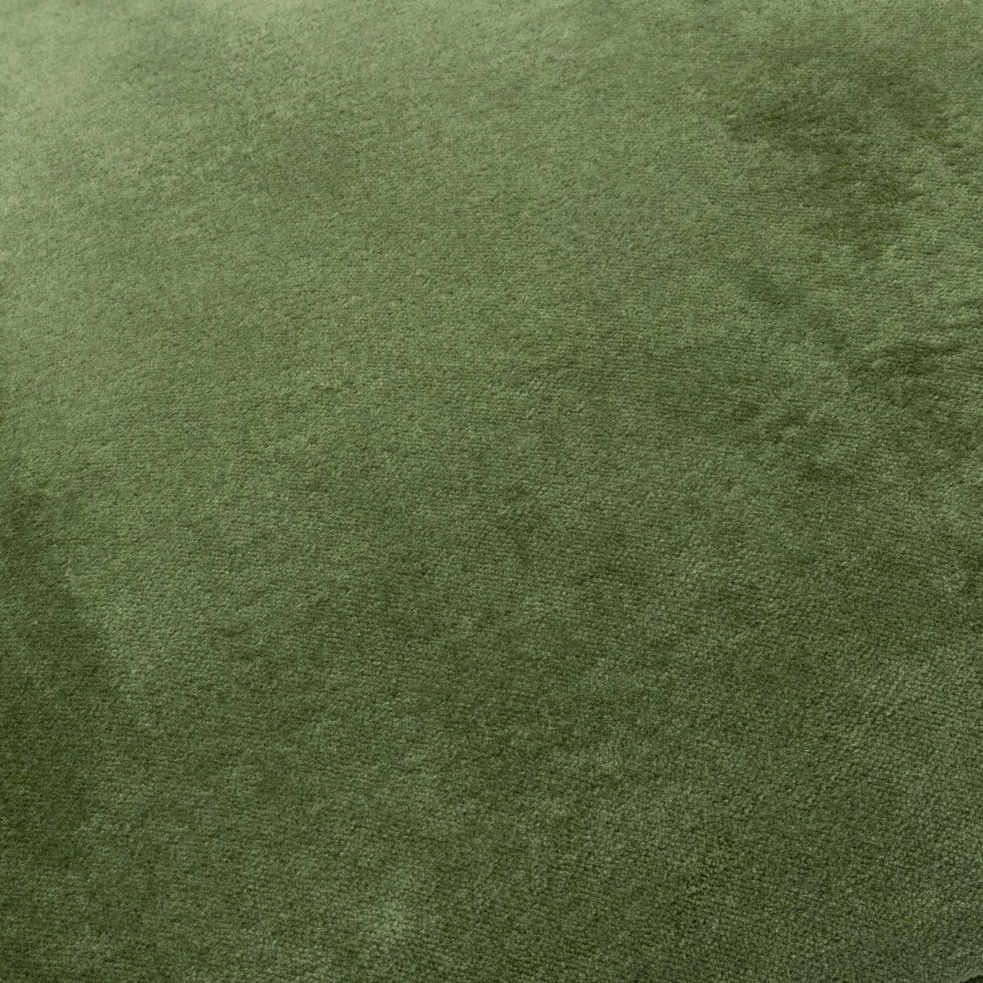 Cotton Lumbar Throw Pillow, Down, Green, 13" x 20"