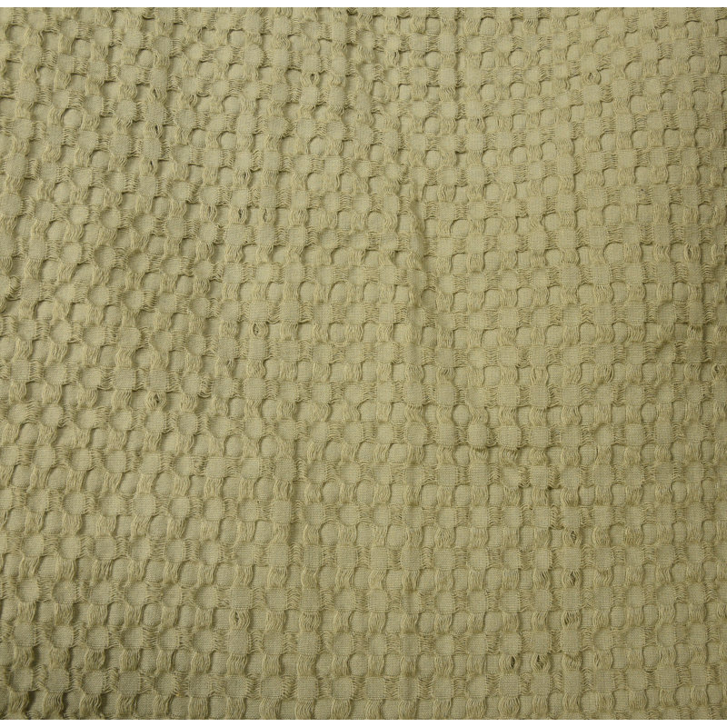 Jeté 100% coton, Vert sauge