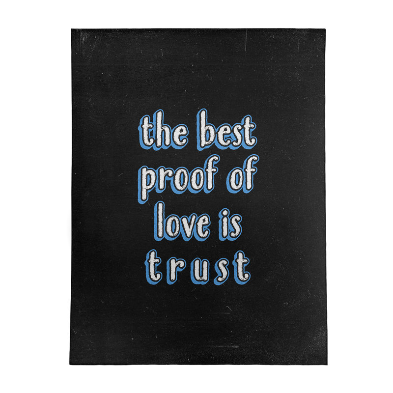 Quotes Chenille Indoor Rug, Rectangle 5' x 7'