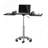 Folding Table Laptop Cart, Graphite