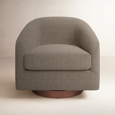 Bennett Upholstered Swivel Barrel Chair