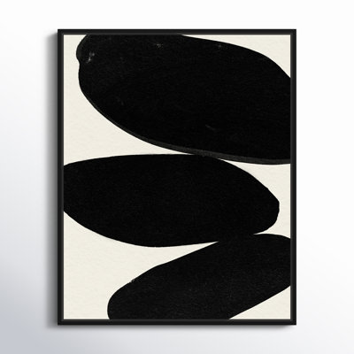 Beige and Black Abstract Modern Print