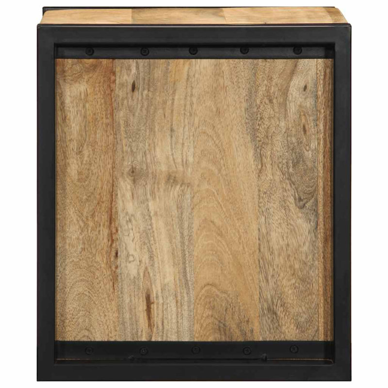 Bedside Cabinets 2 Pcs 40X35x40 Cm Solid Wood, Rough Mango
