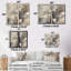 "Abstract Design Shapes - Abstract Collages", art mural abstrait beige, 2 pièces-112493343-112493342-112493334