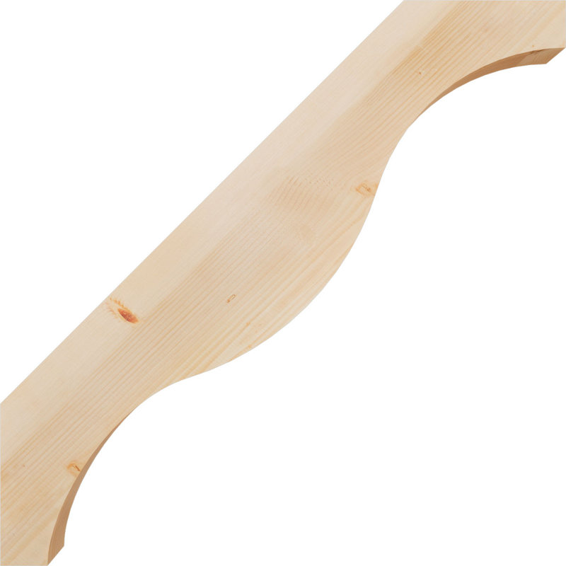 Attelle de genou Funston, Sapin de Douglas, Lisse, H 44 po x l 3,5 po x P 44 po