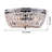 Mckeever 3-Light 11.8-inch Crystal Basket Chrome Flush Mount