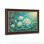 Art mural antique sur toile encadré doré pour le salon, la chambre à coucher, le bureau ou le vestibule - Décoration murale décorative avec motif de lotus