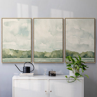 Riverside Views II - Toile encadrée multi-pièces