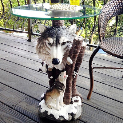 Cale Glass Top End Table