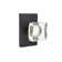 Double Dummy Modern Square Crystal Knob with Modern Rectangular Rose
