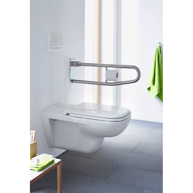 Cuvette de toilette allongée murale à double chasse D-Code (siège non inclus)