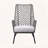 Indoor Outdoor Steel Lounge Chair with Intricate Rope Weave and Removable Cushion-42434067