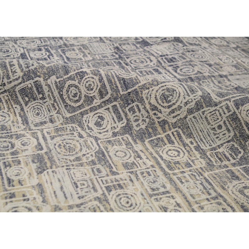 Canterbury Abstract Area Rug in Cream