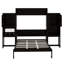 Lit escamotable multifonctionnel avec commode rabattable, armoires de rangement et bureau-525575468