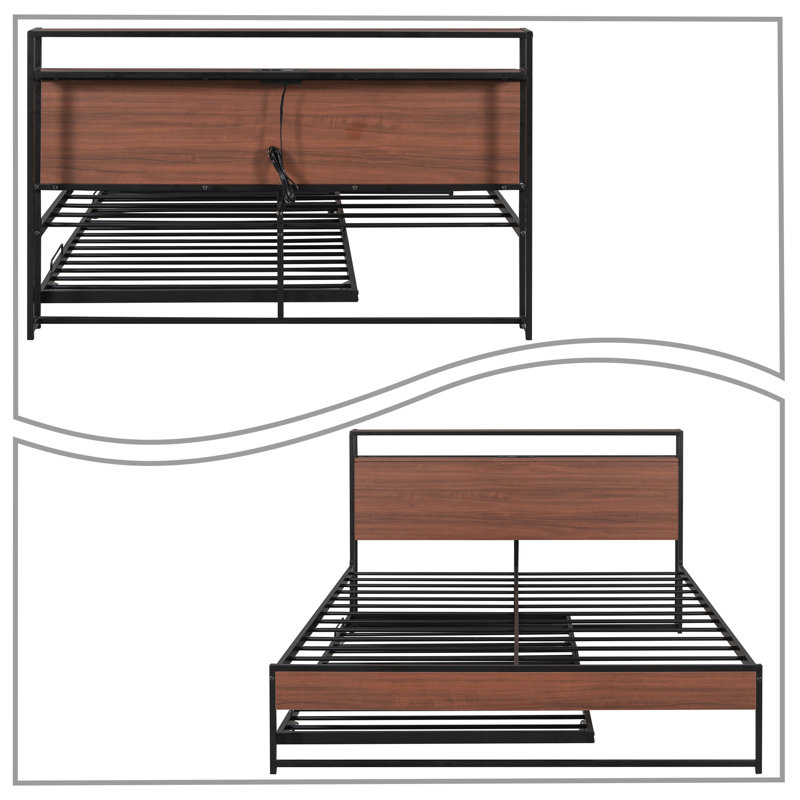 Reby Platform Bed, Black