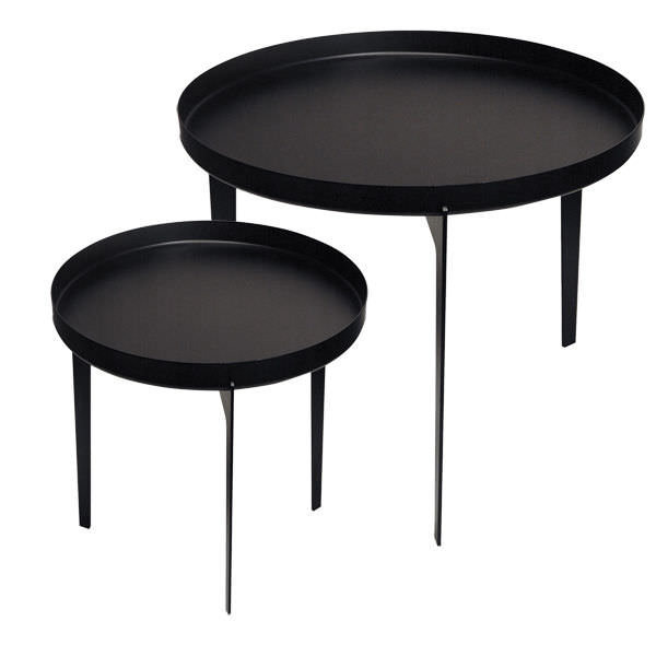 Tray Top End Table, Black