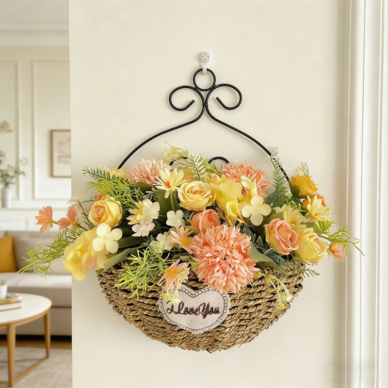 Wall-Mounted Artificial Flower