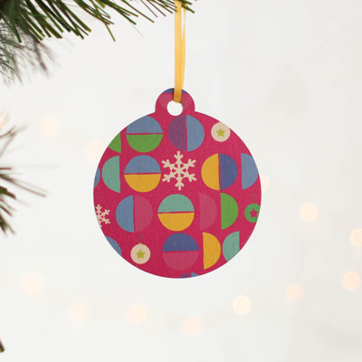 10cm Wood Holiday Shaped Ornament