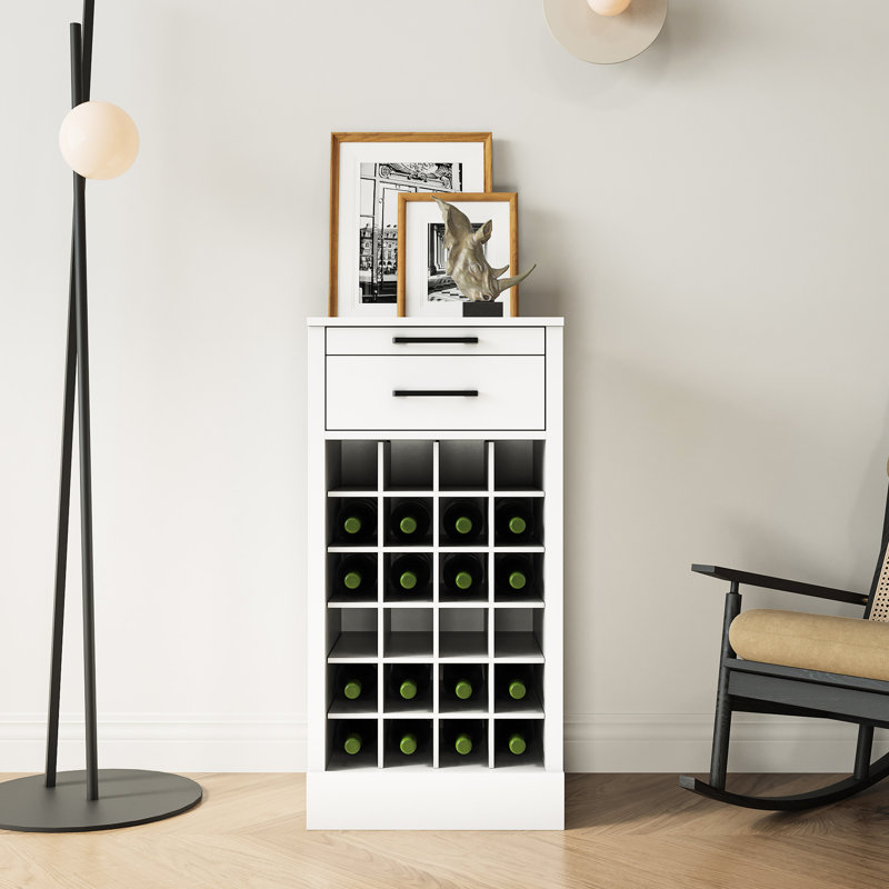 Armoire à vin modulaire 28 en noyer brun terreux - ajoute de la chaleur à la maison