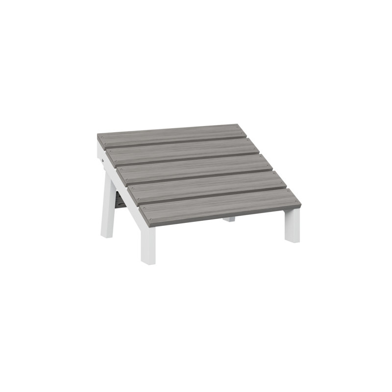 Berlin Gardens Mayhew Adack Folding Footstool, Driftwood Gray