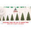 Arbre de Noël de 9 pi avec 750 lumières à DEL blanc chaud, 3750 branches Pe + à pointe enneigée, 111 baies rouges réalistes et pin, conception à charnières pour les fêtes de Noël