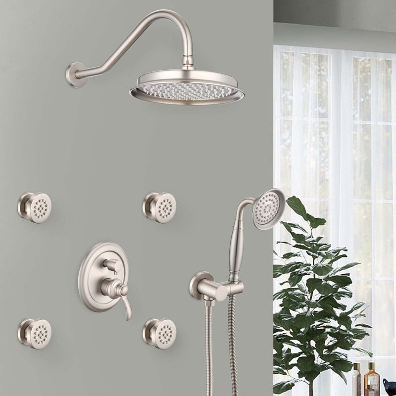 Robinets et systèmes de douche, Nickel brossé