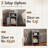Farmhouse Nightstand with Storage Shelves Bedside Tables End Table for Bedroom Modern Wood Side Table Living Room-114220787
