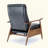 Wood Arm Push Back Recliner-1489231973