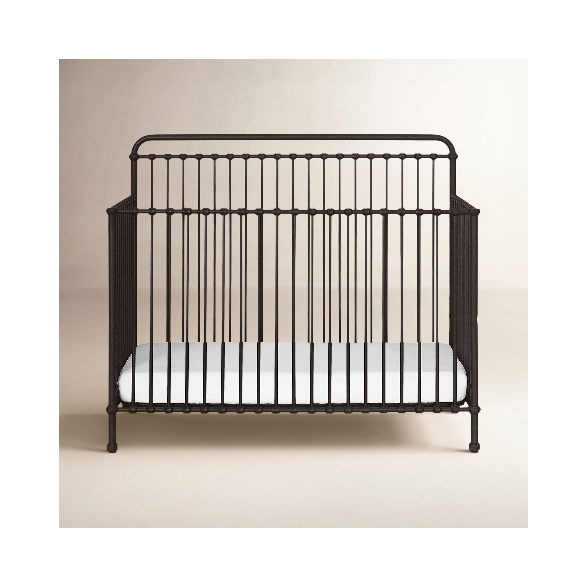 Winston 4-Conversion Steel Convertible Crib , Vintage Iron
