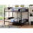 Full/Full Bunk Bed In Bristol Gunmetal Finish, Convertible To Two Single Full Beds, Metal Tube Slat System Included, Reversible , - Length Guard Rail, 6 Inch Mattress Height For Top Bunk, 38 Rail ,