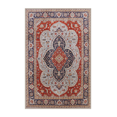 Tapis oriental rouge / bleu Lernig
