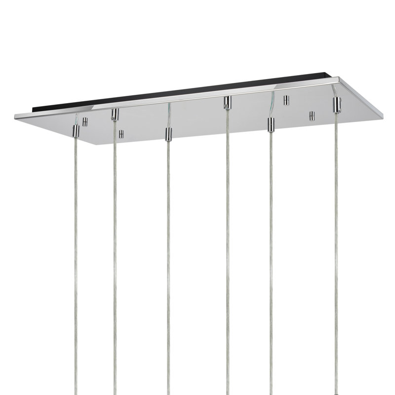 6 - Light Cluster Pendant, Chrome