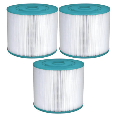Hurricane Replacement Spa Filter Cartridge for Pleatco PVT50W and Unicel C-8350 (3 Pack)