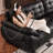 Black Genuine Leather Modular Sofa