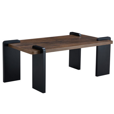 39.3*23.6*17.7 Inches Walnut Coffee Table, With Stable Support And Modern Flair Walnut Table For Practical Use, Inches, Functional Stylish