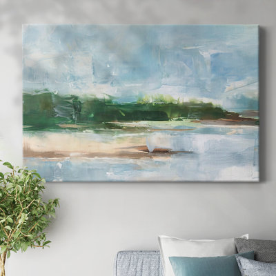 Toile tendue avec galerie Tropical Shore II