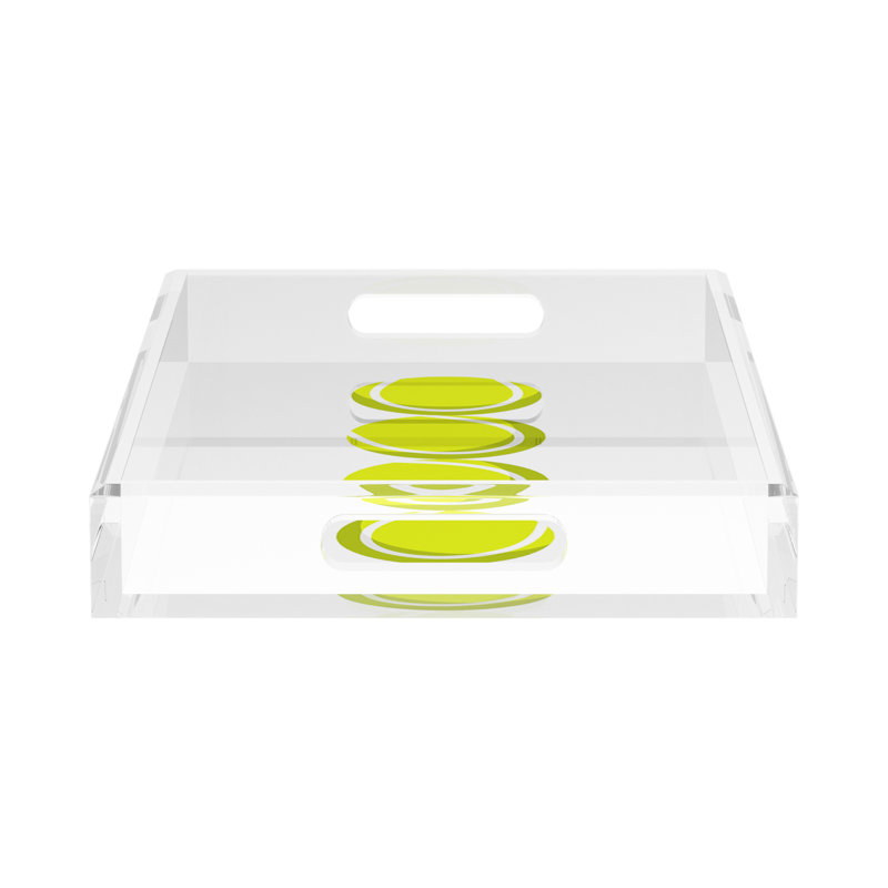 Abstract Decorative Tray, 2" H x 17" W x 10.5" D