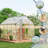 Outdoor Greenhouse Kit with Aluminum Frame, Polycarbonate Panels, Adjustable Roof Vent, Lockable Door, Spacious Gardening Greenhouse-128991972-128991975