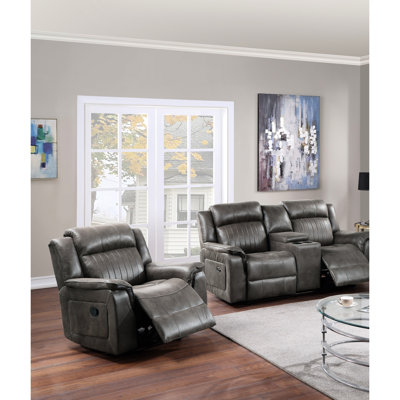 38.48 " Faux Leather Loveseat