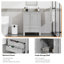 Ensemble de meuble-lavabo simple 24 po Allexus-910538590-910538591-906614420