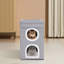 Mignon chat moderne pliable gris