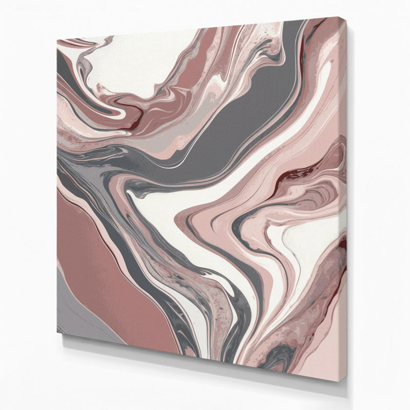 Abstrait art fluide sur toile grise 92
