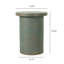 Table d'appoint de patio ronde en ciment