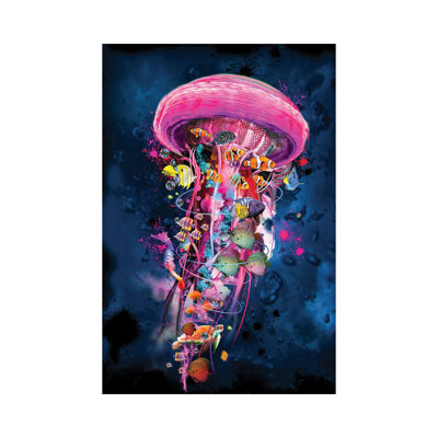 " Pink Electric Jellyfish World "